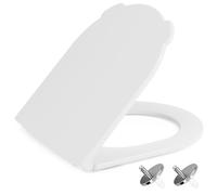 NeoArt Soft Close Toilet Seat - Durable, Environmentally Friendly Urea-Formaldehyde Resin & Fade-Resistant with Quick Release Design for Easy Clean, Universal Fit with Easy Top Fixing, D-Shape