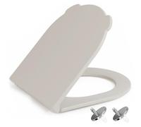 NeoArt Soft Close Toilet Seat - Durable, Environmentally Friendly Urea-Formaldehyde Resin & Fade-Resistant with Quick Release Design for Easy Clean, Universal Fit with Easy Top Fixing, D-Shape