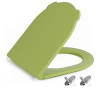 NeoArt Soft Close Toilet Seat - Durable, Environmentally Friendly Urea-Formaldehyde Resin & Fade-Resistant with Quick Release Design for Easy Clean, Universal Fit with Easy Top Fixing, D-Shape