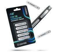 Neobadge Weighted Pure Tin Tape for Pickleball Paddles | Safe, Lead-Free, High-End Customizable Alternative to Lead Tape | Precise One-Step Installation, No Measuring (Silver)