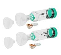 Neobay Cat Inhaler Spacer with Unique Panic Soother - Two Sets Included, 2 Pairs for Convenient Use (Backup Inhaler for When One is Still Not Dry After Cleaning)