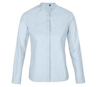 NEOBLU Womens/Ladies Poplin Bart Mao Collar Formal ShirtM Soft Blue PC5641