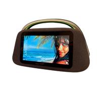 NeoBoomBox Smart Portable Speaker with 10.1” Touchscreen - Android 13 Entertainment Hub, 80W Powerful Sound, YouTube, Netflix & Spotify Streaming, Karaoke & Guitar Input, 8-9h Battery