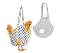 NeoBusy 2 Pack Chicken Holder Bag - 13.5 x 13.5 Inch Portable and Versatile Chicken Carrying Bag for Travel, Outings, Poultry Transport Treating Injuries (Black)