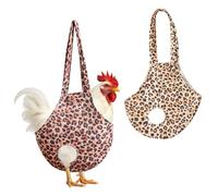 NeoBusy2 Pack Chicken Holder Bag with Leopard Print - Chicken Sling for Easy Catching & Transport, Chicken Carrierr Hen Rooster Poultry, Waterproof Carrier for Farm & Backyard Use (Leopard)