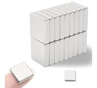 NEOCLICK Neodymium Square Magnets, Strong Permanent Magnetic Squares for Fridge, Small Rare Earth Magnets for Crafts, DIY, Office, 1/2 inch x 1/2 inch x 1/8 inch, Pack of 18