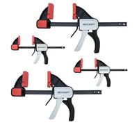 Neocraft Quick Release Bar Clamps for Woodworking, 4-Pack One-Handed Clamp/Spreader, 4",6" Mini, Light duty Wood Clamps Set, Quick-Change F Clamp with 180 Pound Clamping Force
