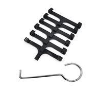 Neodrain Black Plastic Clip for Linear Drain, Tile Tray Supporter, for Neodrain 24",28",32",36",40",48",60",72" Tile-Insert Shower Drain, with Lifting Hook, 6 PCS