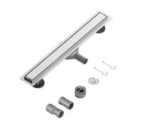 Neodrain Linear Shower Drain 60cm 2 in 1 Tile Insert Stainless Steel Floor Drain with 360° Siphon, Shower Trap, Hair Strainer