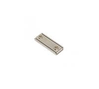 Neodymium Channel Magnet for Mounting or Securing, Door Latches, Licence Plate Holders and Signage - 40mm x 13.5mm x 5mm thick with 2x 3.3mm countersunk holes - 17kg Pull (Pack of 1)
