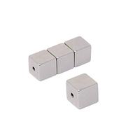 Neodymium Halbach Array Magnet 10 x 10 x 10mm with 2mm hole through the poles (Pack of 4)