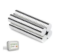 Neodymium Magnets - 5 X 1mm - Extra Strong DIY Small Multi-Use Round Whiteboard Magnets for Office, Crafts, Fridge, Pin Board, Notice Board, Refrigerator, Picture Magnet (100 PCS)