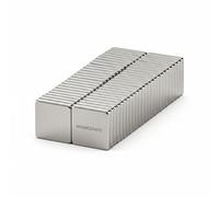 Neodymium Square Block Magnets 10x10x1.5mm (3/8x3/8x1/16 inch) N50 - Thin Flat Rectangular Rare Earth Magnets for Bookbinding Closures, Wooden Box Lids & 3D Print Enclosures | 50 Pack