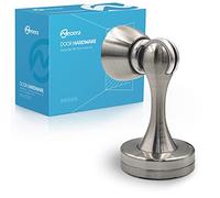 Neoera Magnetic Door Stop(Brushed Nickel Color) Door Stopper Strong Magnetic Door Catch for Hold Door Open, Anti-Rust, Heavy Duty for Various Door Types, Wall & Floor Mount 1Pack