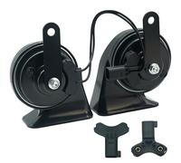 NEOGET Car Horn 12V Super Loud Electric Waterproof Low High Two Tone Fit Stock Horn Replacement Kit for Ford (1 Port)