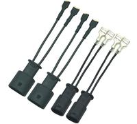 NEOGET Car Horn Connector Adapter Wiring Harness, Compatible with BMW, 2+2 Pack Pigtail Converter for Universal to OEM Horn Replacement (BMW)