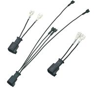 NEOGET Car Horn Connector Adapter Wiring Harness, Compatible with Ford Chevy Tesla Ram GMC, 2+1 Pack Pigtail Converter for Universal to OEM Horn Replacement (Ford)