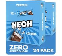 NEOH Low Carb Keto Barre Noix de Coco Chocolat - 1 g Sucre/117 kcal/6 g Protein - Sans Sucre Ajouté - 30 g (Paquet de 24) - Coconut