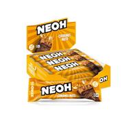NEOH Low Carb Vegan Keto Bar Caramel Nuts Chocolate - 1 g Sugar / 137 kcal - Zero sugar added - 28 g (Pack of 12)