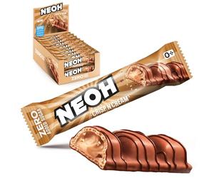 NEOH Zero Sugar Crisp and Cream - Milk-hazelnut cream and cocoa coating | Vegetarian & Low Carb | 3g net carbs per serving | The healthy alternative (20 pack, Crisp n Cream)