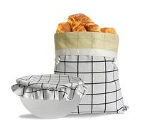 NEOHANA Reusable Beeswax Bread Bag,Linen Beeswax Bread Bags With Bowl Cover for Homemade Sourdough Bread,Freezer Storage Bag to Keep Fresh,Sourdough Bread Food Bag Baking Set