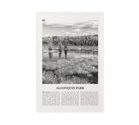 NEOHI Algonquin Provincial Park Black And White, Ontario, Canada City Map Travel Landscape Canvas Modern Poster Wall Art Prints Paintings Living Room Bedroom Decor 12x18inch(30x45cm)