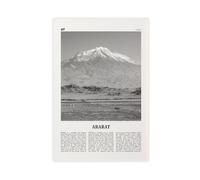 NEOHI Ararat Black And White, Turkey City Map Travel Landscape Canvas Art Wall Decor Posters Home Bar Restaurant Garage Cafe Logo Gift 24x36inch(60x90cm)