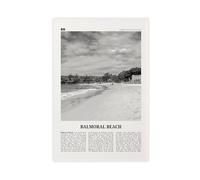 NEOHI Balmoral Beach Black And White, Sydney, Australia City Map Travel Landscape Canvas Modern Poster Wall Art Prints Paintings Living Room Bedroom Decor 16x24inch(40x60cm)