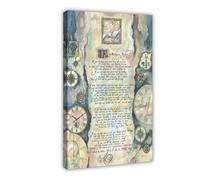 NEOHI Canvas Modern Painting If Rudyard Kipling Motivational Poster Nordic Medieval Canvas Modern Poster Wall Art Prints Paintings Living Room Bedroom Decor 20x30inch(50x75cm)