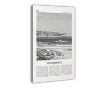 NEOHI Dunsborough Black And White, Western Australia City Map Travel Landscape Canvas Modern Poster Wall Art Prints Paintings Living Room Bedroom Decor 20x30inch(50x75cm)