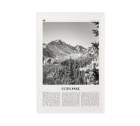 NEOHI Estes Park Black And White,Colorado, USA City Map Travel Landscape Canvas Modern Poster Wall Art Prints Paintings Living Room Bedroom Decor 12x18inch(30x45cm)