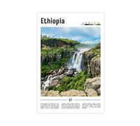 NEOHI Ethiopia African Urban Landscape Tourist Scenery Canvas Modern Poster Wall Art Prints Paintings Living Room Bedroom Decor 16x24inch(40x60cm)
