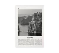 NEOHI Ireland Black And White Éire, UK, United Kingdom, Dublin City Travel Landscape Canvas Art Wall Decor Posters Home Bar Restaurant Garage Cafe Logo Gift 16x24inch(40x60cm)