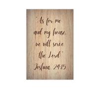 NEOHI Joshua 24 15 As For Me And My House Black And White Bible Canvas Modern Poster Wall Art Prints Paintings Living Room Bedroom Decor 12x18inch(30x45cm)