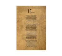 NEOHI Kipling Poem If Rudyard Kipling Inspirational Poem Poster Canvas For Home Office Canvas Wall Art Posters And Prints Room Aesthetic Bedroom Office Decor 12x18inch(30x45cm)