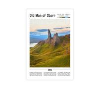 NEOHI Old Man of Storr Isle Of Skye, Scotland Around World Travel Landscape of Famous European Cities Canvas Modern Poster Wall Art Prints Paintings Living Room Bedroom Decor 20x30inch(50x75cm)