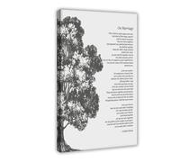 NEOHI On Marriage Poem by Kahlil Gibran Quote The Prophet, Home Decor Inspiring Words, Motivational Canvas Art Wall Decor Posters Home Bar Restaurant Garage Cafe Logo Gift 12x18inch(30x45cm)