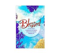 NEOHI Romans 4 7 Blessed! Black And White Bible Canvas Wall Art Posters And Prints Room Aesthetic Bedroom Office Decor 16x24inch(40x60cm)
