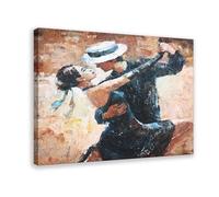 NEOHI Romantic, Abstract Gift,Large Tango Couple Cool Canvas Modern Poster Wall Art Prints Paintings Living Room Bedroom Decor 16x24inch(40x60cm)