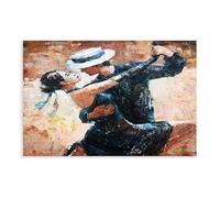 NEOHI Romantic, Abstract Gift,Large Tango Couple Cool Canvas Wall Art Posters And Prints Room Aesthetic Bedroom Office Decor 12x18inch(30x45cm)