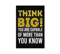 NEOHI Think Big Inspirational Vintage Poster Black And White Room Aesthetics Canvas Wall Art Posters And Prints Room Aesthetic Bedroom Office Decor 24x36inch(60x90cm)