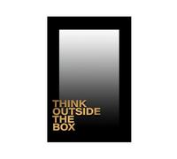 NEOHI Think Outside The Box HustleMotivational Inspirational Canvas Wall Art Posters And Prints Room Aesthetic Bedroom Office Decor 16x24inch(40x60cm)