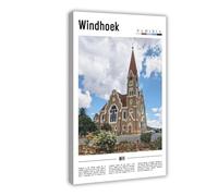 NEOHI Windhoek African Urban Landscape Tourist Scenery Canvas Wall Art Posters And Prints Room Aesthetic Bedroom Office Decor 16x24inch(40x60cm)