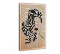 NEOHI Woman Fierce Queen Strong Confident Slay Canvas Art Wall Decor Posters Home Bar Restaurant Garage Cafe Logo Gift 12x18inch(30x45cm)