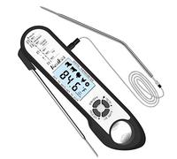 Neoikos Digital Meat Food Thermometer - 2~3S Instant Read Cooking Thermometer, Backlight, Built-in Magnet, Calibration, Foldable Probe for Kitchen Deep Fry BBQ Grill Roast Turkey