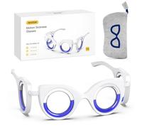 NEOISM Motion Sickness Glasses, Car Sickness Glasses with Blue Pattern Bag
