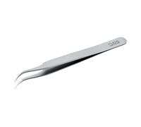 neoLab 2-0218 Stainless Steel Type 7 Ion Tweezers, Curved Very Tip, 9 Images, 115 mm Length, 0.3 mm Tip Width