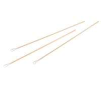 neoLab 2-1021 Cotton Swabs Wood Handle 150 mm x 2,5 mm Head 4-5.5 mm Pack of 100