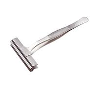 neoLab 3-1237 Stainless Steel Tweezers with Wide Holding Surface, 130 mm Length, 60 mm Width