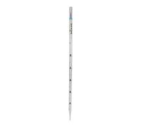 neoLab 4-0132 Moonlab Polystyrene Serological Pipettes, Individually Sterile Packed, 5 ml Volume, 340 mm Length, Transparent/Blue/Black, Pack of 500